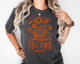 Pie for Two Please T-Shirt, Thanksgiving Pregnancy Announcement Sweatshirt - Nesta Tees